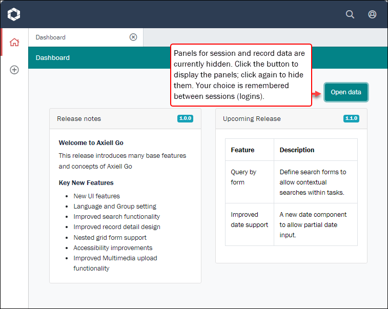 Click to enlarge Dashboard